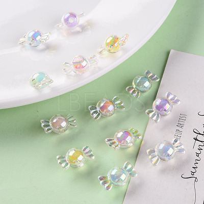 Transparent Acrylic Beads X-TACR-S152-03B-1