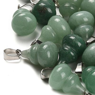 Natural Green Aventurine Pendants G-B127-03P-12-1