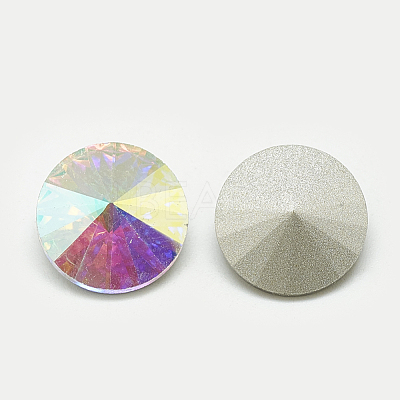 Pointed Back Glass Rhinestone Cabochons RGLA-T086-12mm-05-1