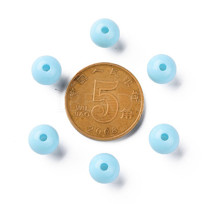 Opaque Acrylic Beads MACR-S370-C8mm-A07-1
