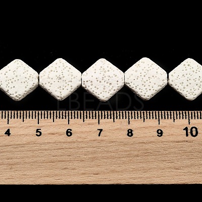 Dyed Natural Lava Rock Beads Strands G-A264-A03-01C-1