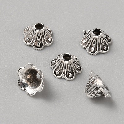 Alloy Bead Caps FIND-WH0427-93AS-1