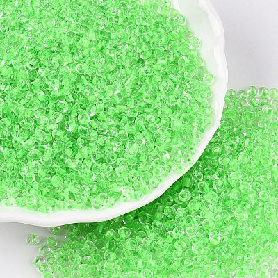 8/0 Inside Colours Transparent Glass Seed Beads SEED-T007-06D-1