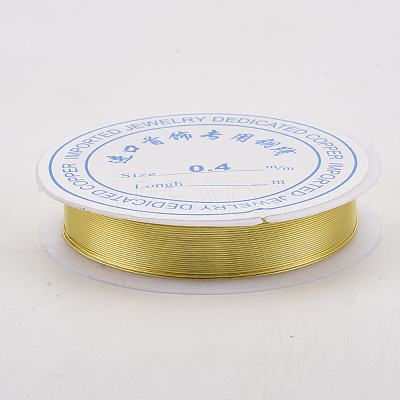 Round Copper Jewelry Wire X-CWIR-Q006-0.7mm-G-1