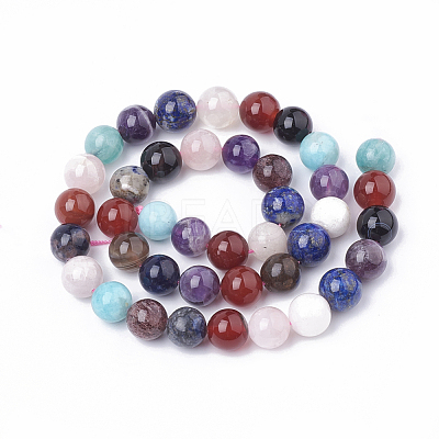 Natural Mixed Stone Beads Strands G-T064-52A-1