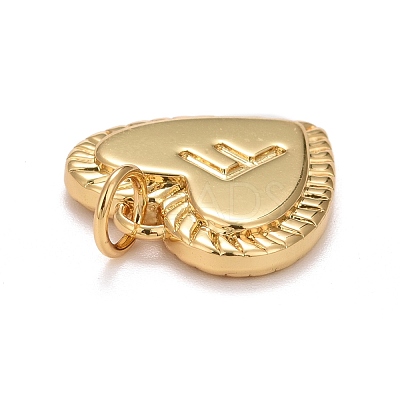 Rack Plating Real 18K Gold Plated Brass Pendants KK-E260-01G-F-1