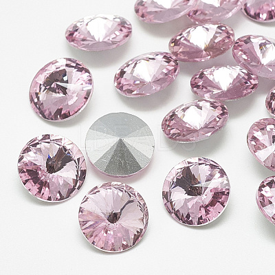 Pointed Back Glass Rhinestone Cabochons RGLA-T086-6mm-10-1