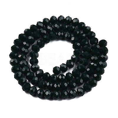 Opaque Solid Color Glass Beads Strands LS-EGLA-A034-P8mm-D12-1