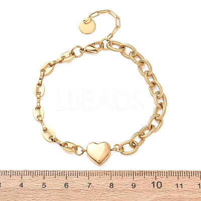 Women's 304 Stainless Steel Bracelets BJEW-H644-14G-1