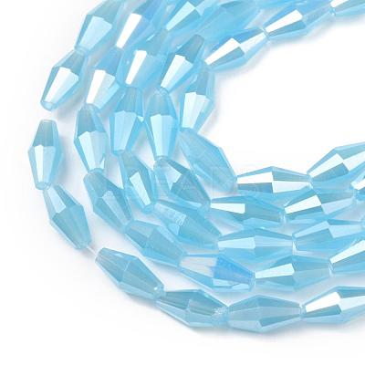 Opaque Glass Beads Strands GLAA-P001-04A-03-1