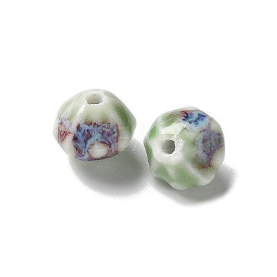 Vintage Porcelain Pumpkin Beads PORC-L080-A07-1