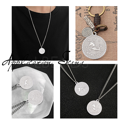 12Pcs 12 Style 304 Stainless Steel Pendants STAS-UN0026-15-1