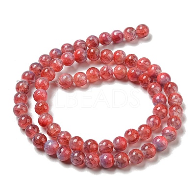 Dyed Natural White Jade Beads Strands G-F764-01D-1