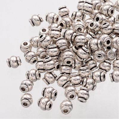 Barrel Tibetan Silver Spacer Beads AB608-1