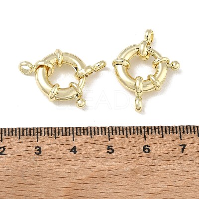 Brass Spring Ring Clasps KK-CBAD851-02G-02-1