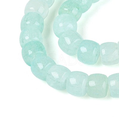 Baking Paint Crackle Glass Beads Strands DGLA-N019-02A-06-1