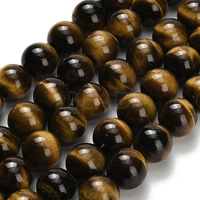 Natural Tiger Eye Beads Strands G-H329-C07-12mm-1