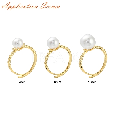 Flower Brass Adjustable Ring Settings KK-G527-01D-G-1