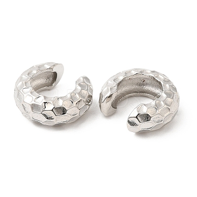 Rack Plating Brass Cuff Earrings for Women EJEW-Q770-24P-1