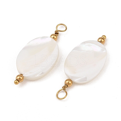 Natural Freshwater Shell Pendants SH-CBA5EEC-16G-1
