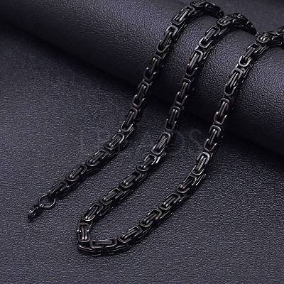 Stainless Steel Byzantine Chains Necklaces for Men FS-WG56795-131-1