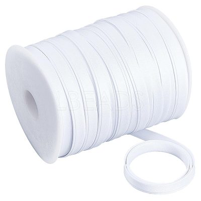Polyester Satin Ribbon SRIB-WH0007-09A-1