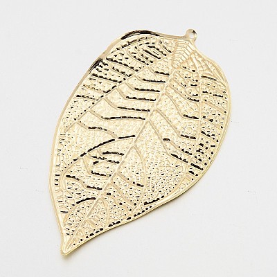 Iron Leaf Bookmarks AJEW-P031-01-1