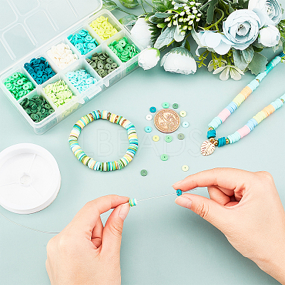 Handmade Polymer Clay Beads CLAY-FH0001-02B-02-1