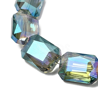 Electroplated Glass Beads EGLA-H002-A-14-1