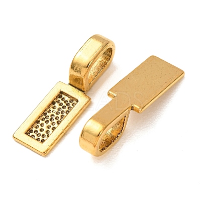 Tibetan Style Alloy Glue-on Flat Pad Bails LS-TIBE-4710-AG-RS-1