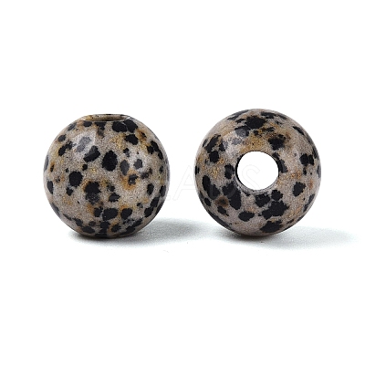 Natural Dalmatian Jasper European Beads G-Q602-09C-08-1