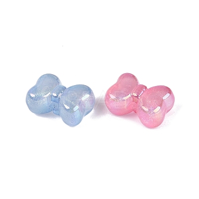 Luminous UV Plating Transparent Acrylic Beads OACR-N160-52-1