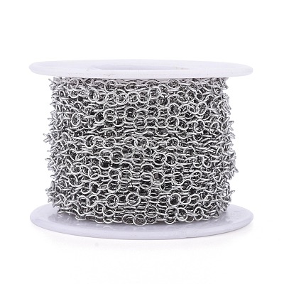Tarnish Resistant 304 Stainless Steel Rolo Chains CHS-F011-08A-P-1