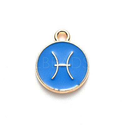 Alloy Enamel Pendants ENAM-S124-01A-02H-1