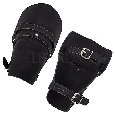 2Pcs Adjustable Cowhide Cord Bracelets Set BJEW-GA0001-11-1