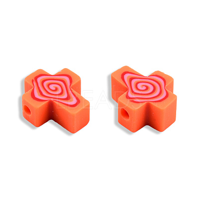 Handmade Polymer Clay Beads CLAY-T020-30H-1