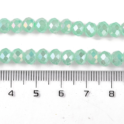 Baking Electroplate Glass Beads Strands DGLA-A039-J6MM-B07-1