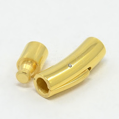 304 Stainless Steel Bayonet Clasps STAS-I013-3mm-G-1
