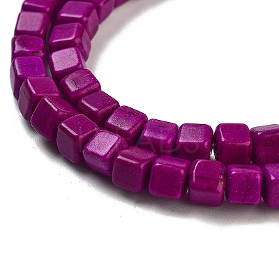 Synthetic Turquoise Beads Strands TURQ-G108-4x4mm-02-1
