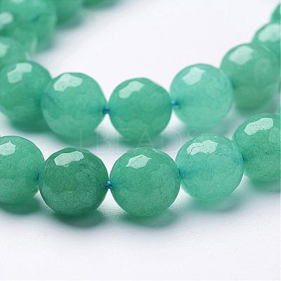 Natural White Jade Gemstone Bead Strands G-D610-10mm-1
