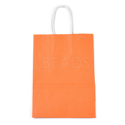 Pure Color Kraft Paper Bags LS-AJEW-G020-B-08-1