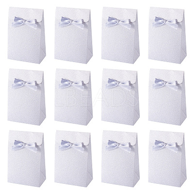 Rectangle Glitter Paper Gift Bags CARB-TAC0002-05B-1