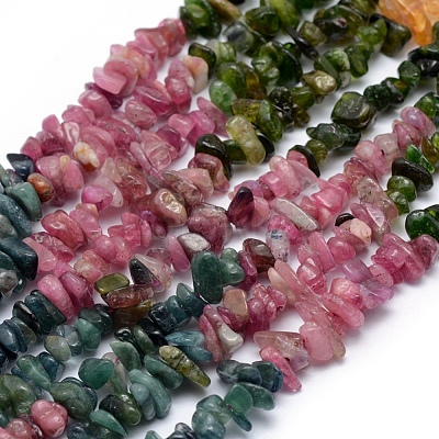 Natural Multicolor Tourmaline Beads Strands G-P332-73A-1