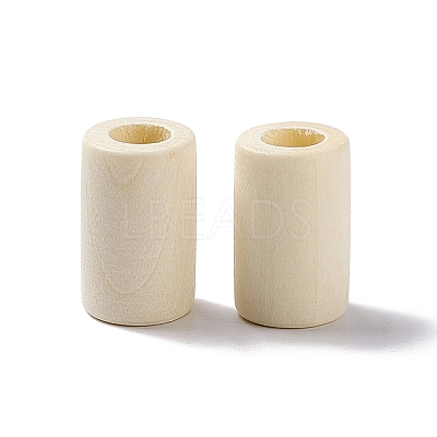 Column Wood European Beads WOOD-I008-04-1