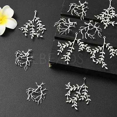 10Pcs 2 Styles Brass Pendants KK-CJ0003-06-1
