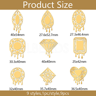 Nickel Decoration Stickers DIY-WH0450-092-1