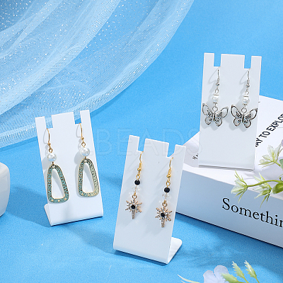 10Pcs L Shaped Acrylic Single Necklace Display Stands NDIS-SC0001-02B-1