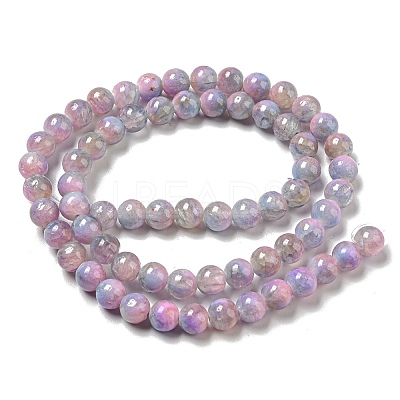 Dyed Natural White Jade Beads Strands G-F764-01E-1