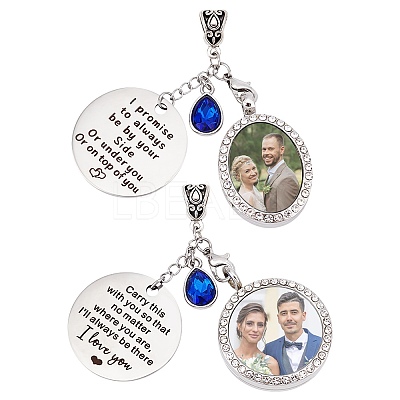 Alloy Locket Pendant HJEW-WR00002-1