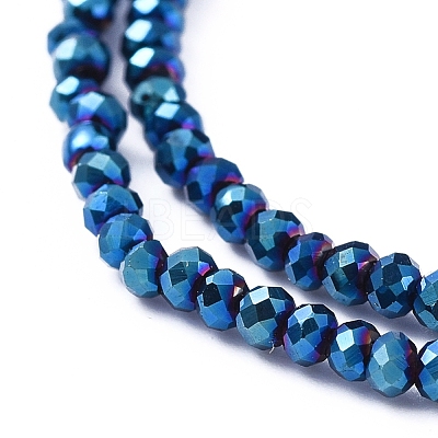 Electroplate Glass Beads Strands EGLA-F149-FP-05-1